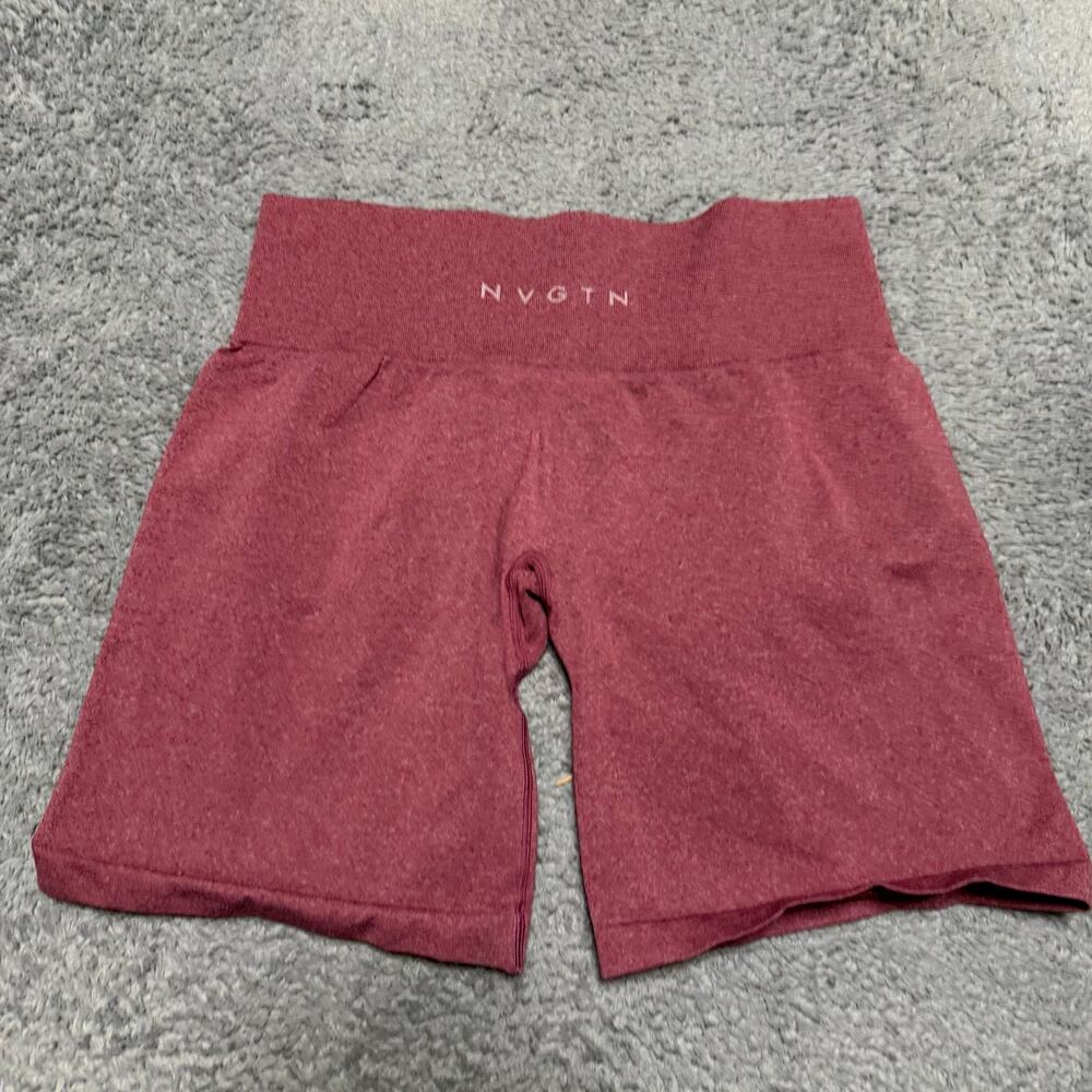 NVGTN Shorts Womens Large Red Seamless Workout